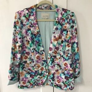 Floral Print Blazer